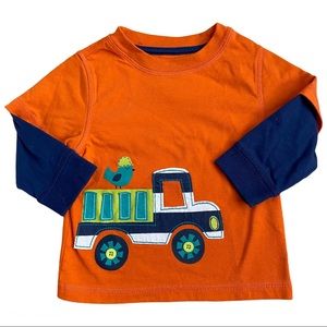 Nursery Rhyme long sleeve tee dump truck appliqué